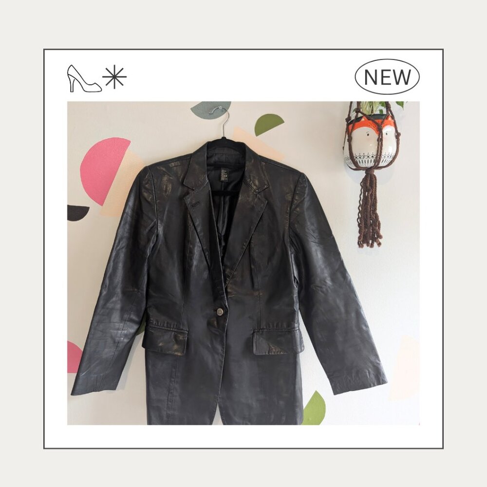 Leather Blazer